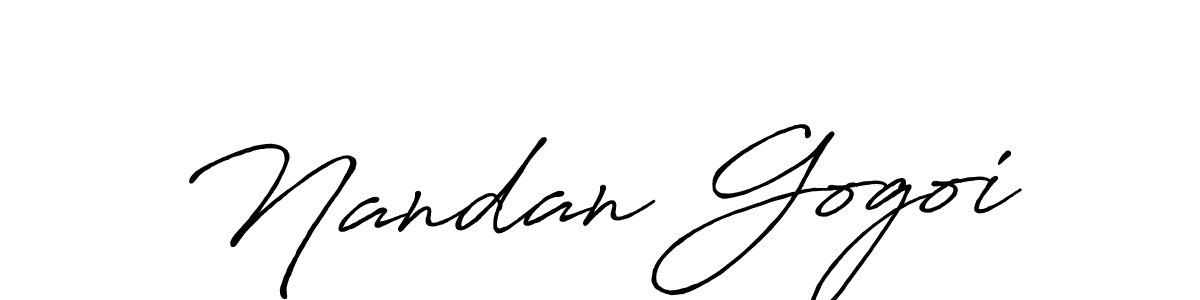 Design your own signature with our free online signature maker. With this signature software, you can create a handwritten (Antro_Vectra_Bolder) signature for name Nandan Gogoi. Nandan Gogoi signature style 7 images and pictures png