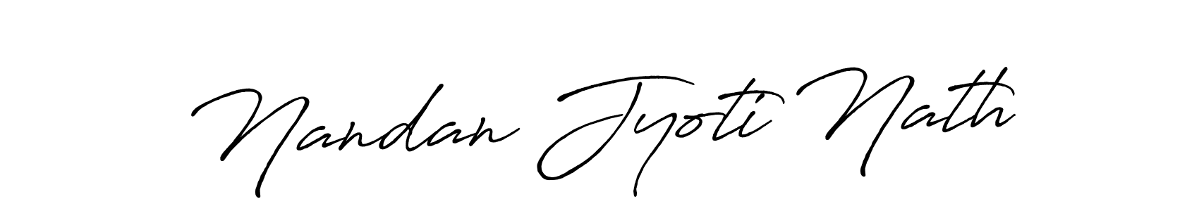 Use a signature maker to create a handwritten signature online. With this signature software, you can design (Antro_Vectra_Bolder) your own signature for name Nandan Jyoti Nath. Nandan Jyoti Nath signature style 7 images and pictures png