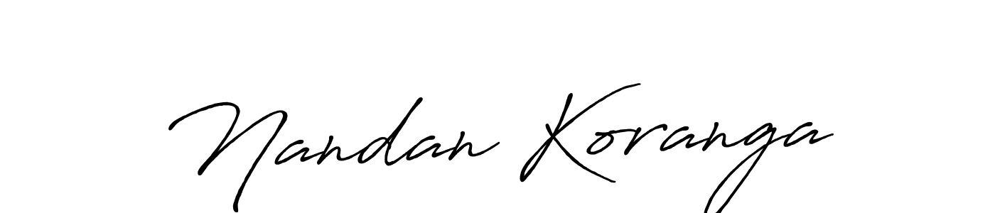 The best way (Antro_Vectra_Bolder) to make a short signature is to pick only two or three words in your name. The name Nandan Koranga include a total of six letters. For converting this name. Nandan Koranga signature style 7 images and pictures png