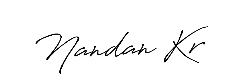 Make a beautiful signature design for name Nandan Kr. Use this online signature maker to create a handwritten signature for free. Nandan Kr signature style 7 images and pictures png