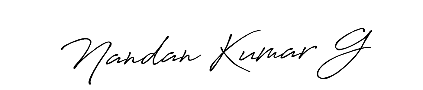 Antro_Vectra_Bolder is a professional signature style that is perfect for those who want to add a touch of class to their signature. It is also a great choice for those who want to make their signature more unique. Get Nandan Kumar G name to fancy signature for free. Nandan Kumar G signature style 7 images and pictures png