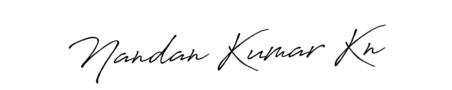 Make a beautiful signature design for name Nandan Kumar Kn. Use this online signature maker to create a handwritten signature for free. Nandan Kumar Kn signature style 7 images and pictures png