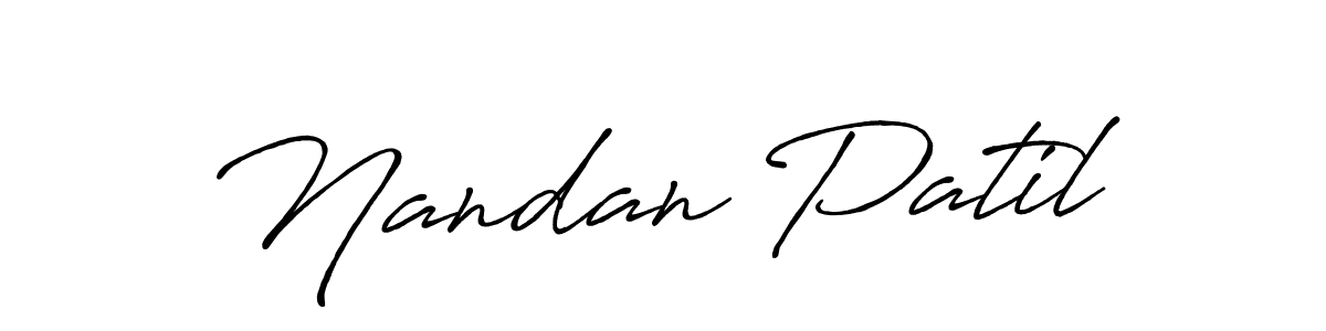 You should practise on your own different ways (Antro_Vectra_Bolder) to write your name (Nandan Patil) in signature. don't let someone else do it for you. Nandan Patil signature style 7 images and pictures png