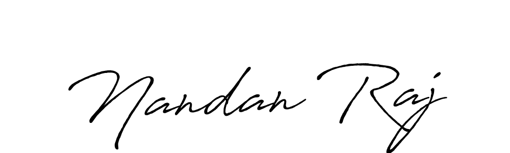Also we have Nandan Raj name is the best signature style. Create professional handwritten signature collection using Antro_Vectra_Bolder autograph style. Nandan Raj signature style 7 images and pictures png