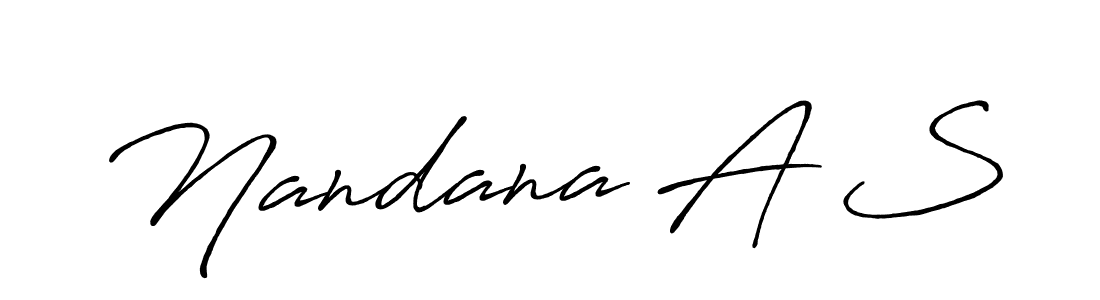 Similarly Antro_Vectra_Bolder is the best handwritten signature design. Signature creator online .You can use it as an online autograph creator for name Nandana A S. Nandana A S signature style 7 images and pictures png