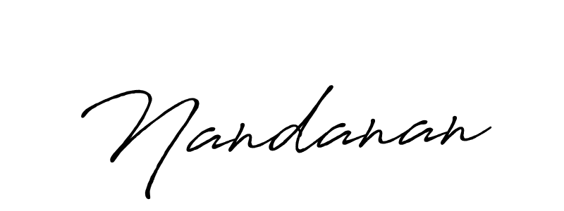 Create a beautiful signature design for name Nandanan. With this signature (Antro_Vectra_Bolder) fonts, you can make a handwritten signature for free. Nandanan signature style 7 images and pictures png