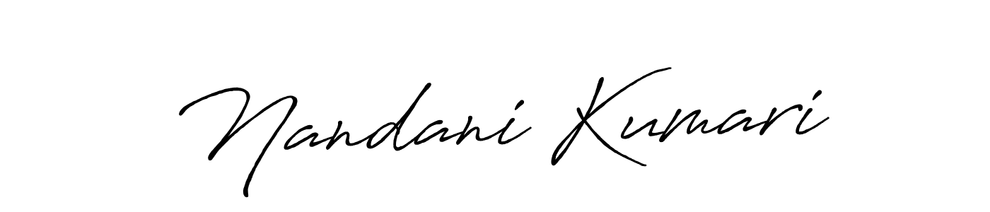 if you are searching for the best signature style for your name Nandani Kumari. so please give up your signature search. here we have designed multiple signature styles  using Antro_Vectra_Bolder. Nandani Kumari signature style 7 images and pictures png