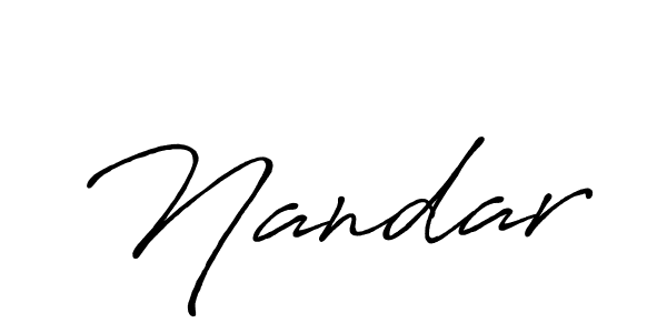 Design your own signature with our free online signature maker. With this signature software, you can create a handwritten (Antro_Vectra_Bolder) signature for name Nandar. Nandar signature style 7 images and pictures png