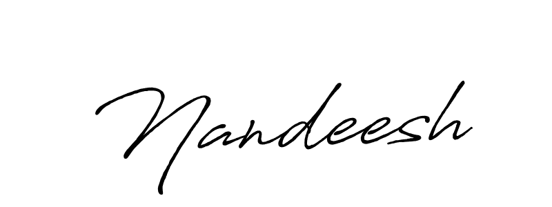 Antro_Vectra_Bolder is a professional signature style that is perfect for those who want to add a touch of class to their signature. It is also a great choice for those who want to make their signature more unique. Get Nandeesh name to fancy signature for free. Nandeesh signature style 7 images and pictures png