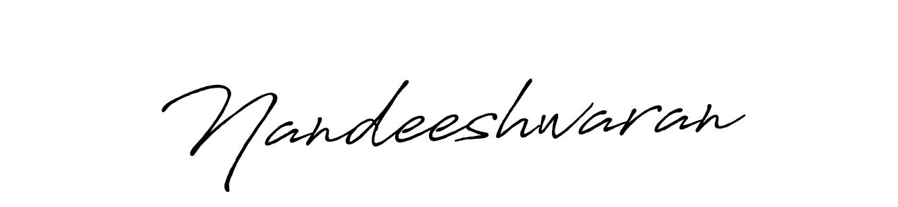 How to make Nandeeshwaran signature? Antro_Vectra_Bolder is a professional autograph style. Create handwritten signature for Nandeeshwaran name. Nandeeshwaran signature style 7 images and pictures png