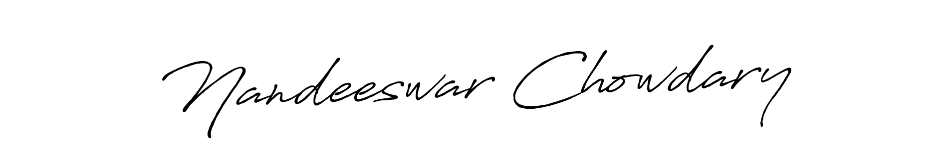 Similarly Antro_Vectra_Bolder is the best handwritten signature design. Signature creator online .You can use it as an online autograph creator for name Nandeeswar Chowdary. Nandeeswar Chowdary signature style 7 images and pictures png