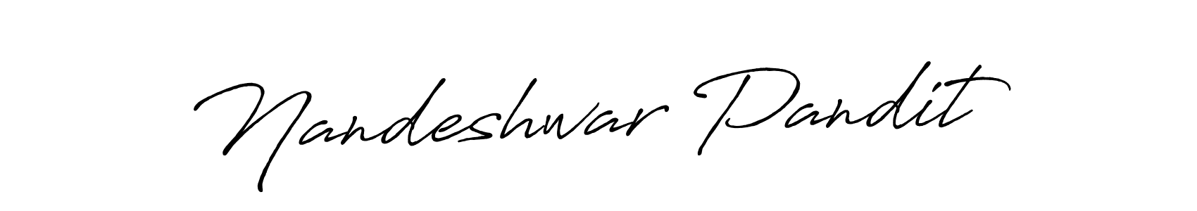 The best way (Antro_Vectra_Bolder) to make a short signature is to pick only two or three words in your name. The name Nandeshwar Pandit include a total of six letters. For converting this name. Nandeshwar Pandit signature style 7 images and pictures png