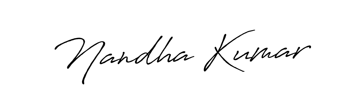 It looks lik you need a new signature style for name Nandha Kumar. Design unique handwritten (Antro_Vectra_Bolder) signature with our free signature maker in just a few clicks. Nandha Kumar signature style 7 images and pictures png