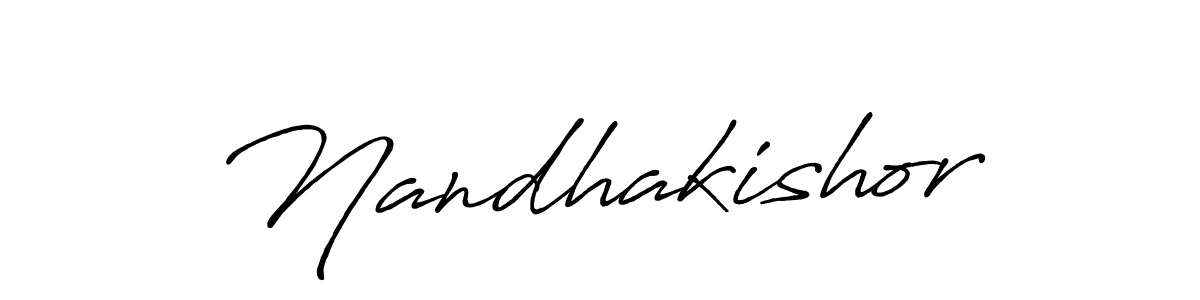 Nandhakishor stylish signature style. Best Handwritten Sign (Antro_Vectra_Bolder) for my name. Handwritten Signature Collection Ideas for my name Nandhakishor. Nandhakishor signature style 7 images and pictures png