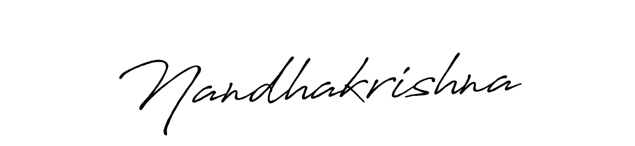 How to make Nandhakrishna signature? Antro_Vectra_Bolder is a professional autograph style. Create handwritten signature for Nandhakrishna name. Nandhakrishna signature style 7 images and pictures png