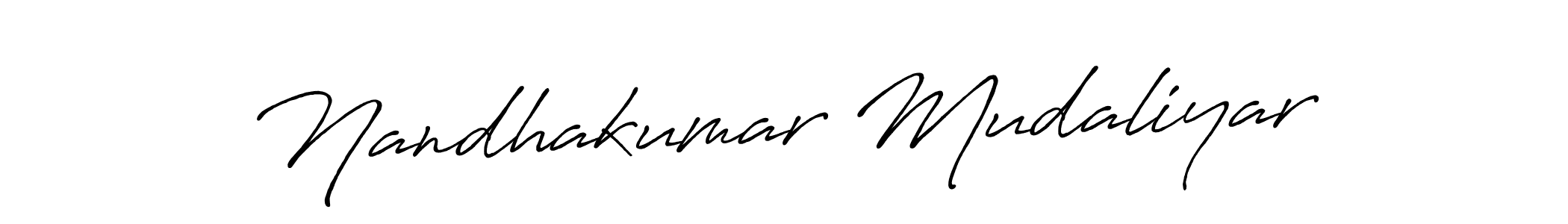 How to make Nandhakumar Mudaliyar signature? Antro_Vectra_Bolder is a professional autograph style. Create handwritten signature for Nandhakumar Mudaliyar name. Nandhakumar Mudaliyar signature style 7 images and pictures png