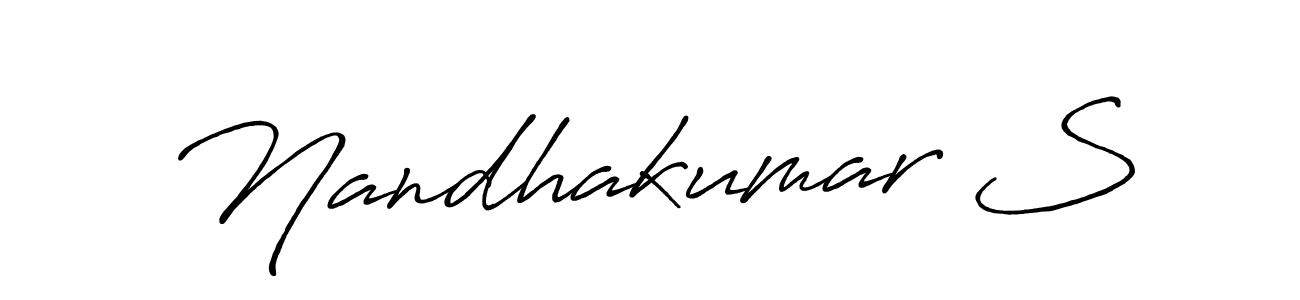 This is the best signature style for the Nandhakumar S name. Also you like these signature font (Antro_Vectra_Bolder). Mix name signature. Nandhakumar S signature style 7 images and pictures png