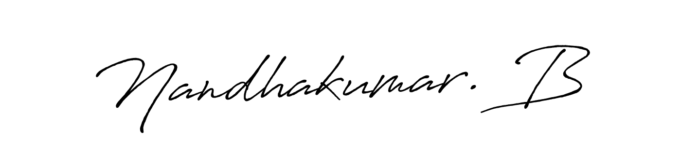 Nandhakumar. B stylish signature style. Best Handwritten Sign (Antro_Vectra_Bolder) for my name. Handwritten Signature Collection Ideas for my name Nandhakumar. B. Nandhakumar. B signature style 7 images and pictures png
