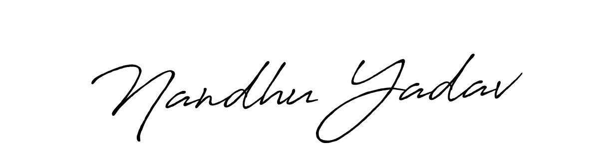 How to make Nandhu Yadav signature? Antro_Vectra_Bolder is a professional autograph style. Create handwritten signature for Nandhu Yadav name. Nandhu Yadav signature style 7 images and pictures png