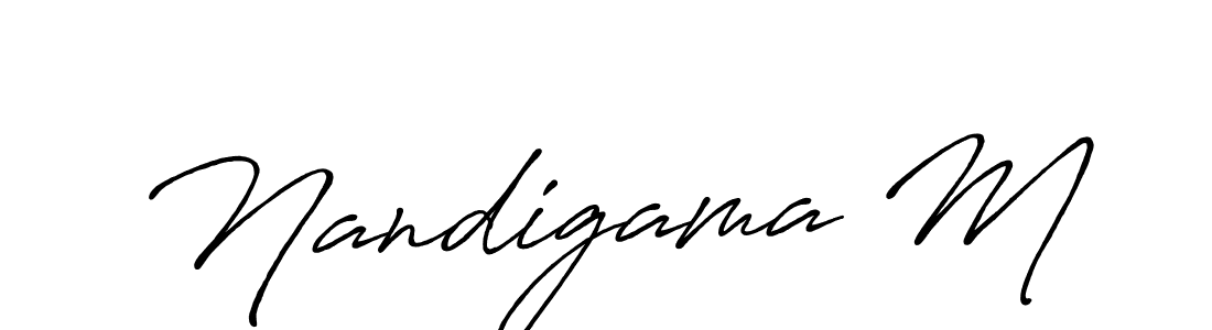 Once you've used our free online signature maker to create your best signature Antro_Vectra_Bolder style, it's time to enjoy all of the benefits that Nandigama M name signing documents. Nandigama M signature style 7 images and pictures png