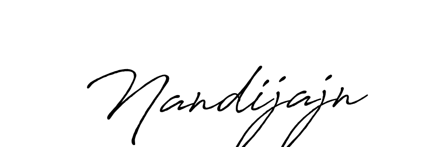 How to make Nandijajn signature? Antro_Vectra_Bolder is a professional autograph style. Create handwritten signature for Nandijajn name. Nandijajn signature style 7 images and pictures png