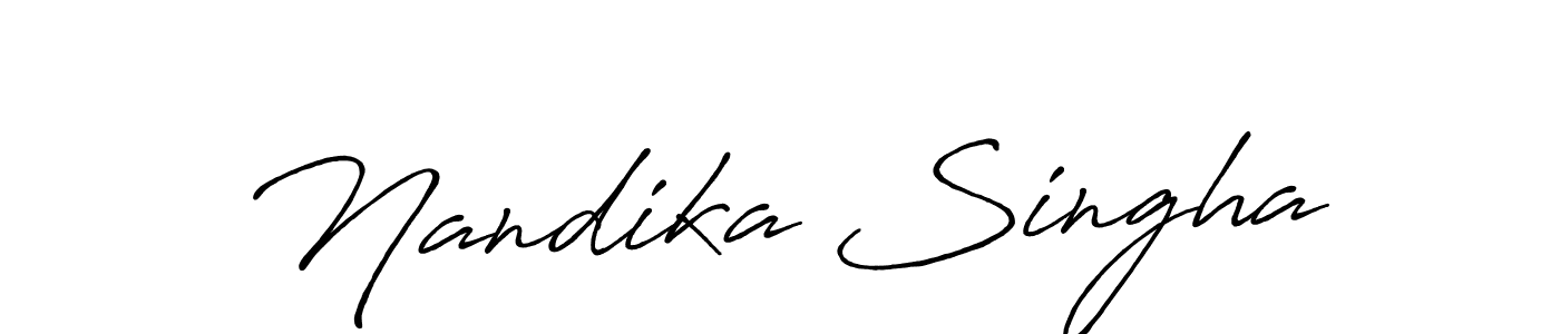 Similarly Antro_Vectra_Bolder is the best handwritten signature design. Signature creator online .You can use it as an online autograph creator for name Nandika Singha. Nandika Singha signature style 7 images and pictures png