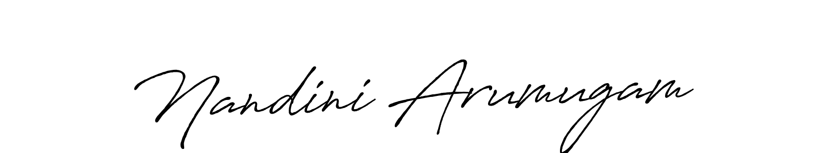 How to make Nandini Arumugam signature? Antro_Vectra_Bolder is a professional autograph style. Create handwritten signature for Nandini Arumugam name. Nandini Arumugam signature style 7 images and pictures png