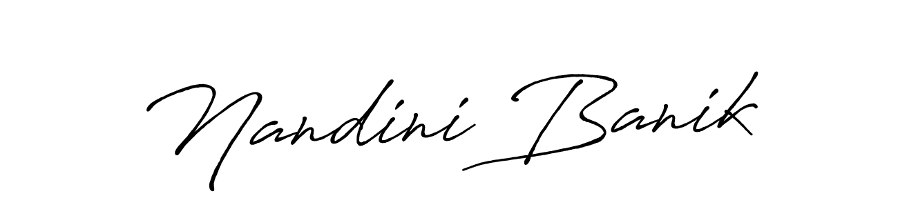 How to make Nandini Banik signature? Antro_Vectra_Bolder is a professional autograph style. Create handwritten signature for Nandini Banik name. Nandini Banik signature style 7 images and pictures png