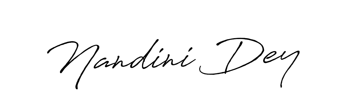 Create a beautiful signature design for name Nandini Dey. With this signature (Antro_Vectra_Bolder) fonts, you can make a handwritten signature for free. Nandini Dey signature style 7 images and pictures png