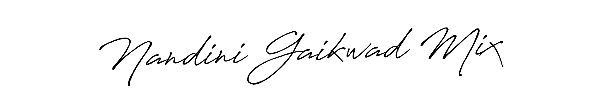 Make a beautiful signature design for name Nandini Gaikwad Mix. With this signature (Antro_Vectra_Bolder) style, you can create a handwritten signature for free. Nandini Gaikwad Mix signature style 7 images and pictures png