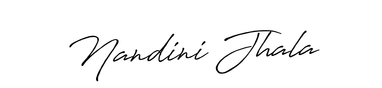 Antro_Vectra_Bolder is a professional signature style that is perfect for those who want to add a touch of class to their signature. It is also a great choice for those who want to make their signature more unique. Get Nandini Jhala name to fancy signature for free. Nandini Jhala signature style 7 images and pictures png