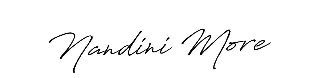 It looks lik you need a new signature style for name Nandini More. Design unique handwritten (Antro_Vectra_Bolder) signature with our free signature maker in just a few clicks. Nandini More signature style 7 images and pictures png