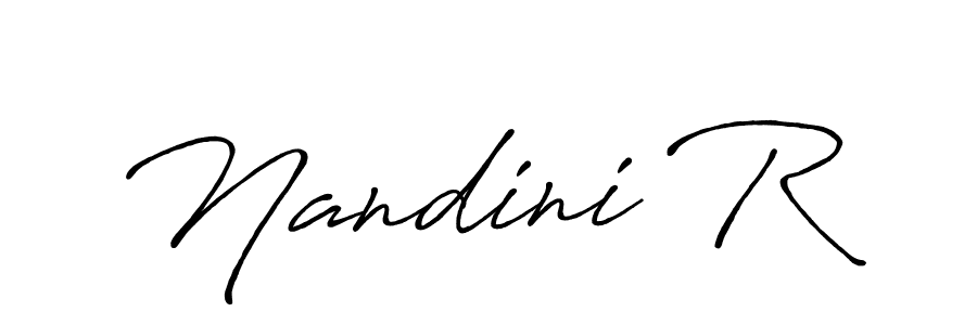 This is the best signature style for the Nandini R name. Also you like these signature font (Antro_Vectra_Bolder). Mix name signature. Nandini R signature style 7 images and pictures png