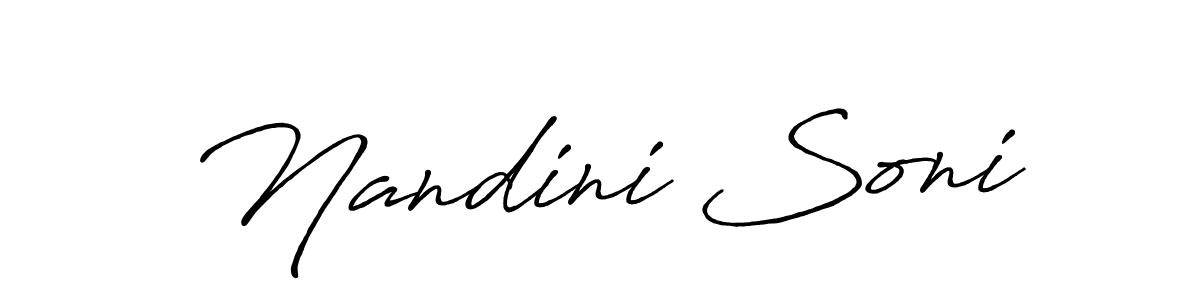Design your own signature with our free online signature maker. With this signature software, you can create a handwritten (Antro_Vectra_Bolder) signature for name Nandini Soni. Nandini Soni signature style 7 images and pictures png