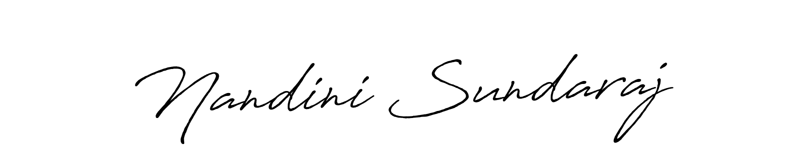 Make a short Nandini Sundaraj signature style. Manage your documents anywhere anytime using Antro_Vectra_Bolder. Create and add eSignatures, submit forms, share and send files easily. Nandini Sundaraj signature style 7 images and pictures png