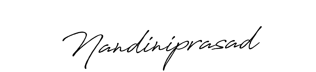 How to make Nandiniprasad name signature. Use Antro_Vectra_Bolder style for creating short signs online. This is the latest handwritten sign. Nandiniprasad signature style 7 images and pictures png