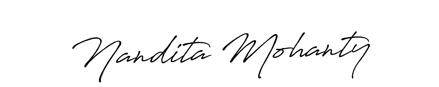 Also You can easily find your signature by using the search form. We will create Nandita Mohanty name handwritten signature images for you free of cost using Antro_Vectra_Bolder sign style. Nandita Mohanty signature style 7 images and pictures png