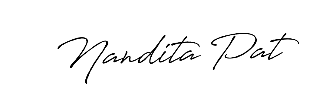It looks lik you need a new signature style for name Nandita Pat. Design unique handwritten (Antro_Vectra_Bolder) signature with our free signature maker in just a few clicks. Nandita Pat signature style 7 images and pictures png