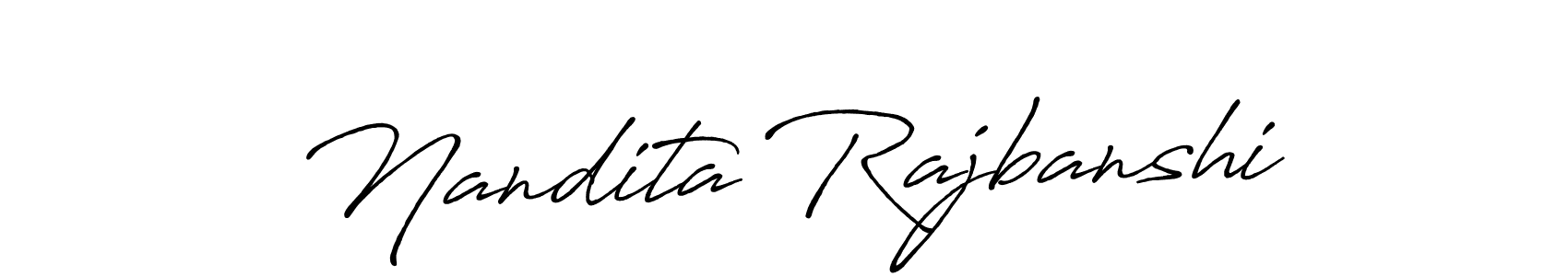 How to make Nandita Rajbanshi signature? Antro_Vectra_Bolder is a professional autograph style. Create handwritten signature for Nandita Rajbanshi name. Nandita Rajbanshi signature style 7 images and pictures png