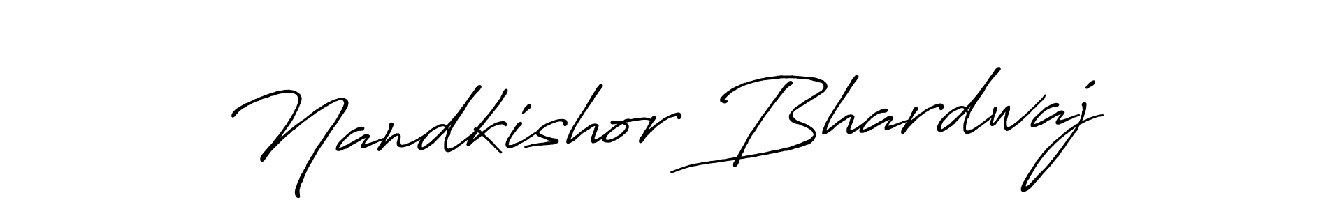 Also we have Nandkishor Bhardwaj name is the best signature style. Create professional handwritten signature collection using Antro_Vectra_Bolder autograph style. Nandkishor Bhardwaj signature style 7 images and pictures png