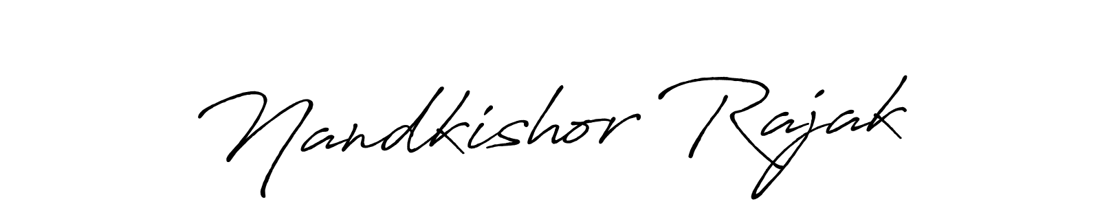 Nandkishor Rajak stylish signature style. Best Handwritten Sign (Antro_Vectra_Bolder) for my name. Handwritten Signature Collection Ideas for my name Nandkishor Rajak. Nandkishor Rajak signature style 7 images and pictures png