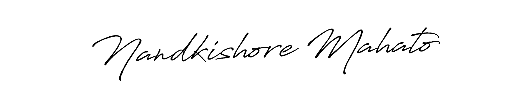 Also we have Nandkishore Mahato name is the best signature style. Create professional handwritten signature collection using Antro_Vectra_Bolder autograph style. Nandkishore Mahato signature style 7 images and pictures png