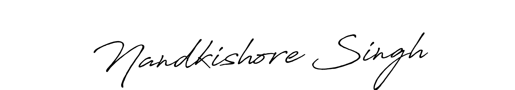 Similarly Antro_Vectra_Bolder is the best handwritten signature design. Signature creator online .You can use it as an online autograph creator for name Nandkishore Singh. Nandkishore Singh signature style 7 images and pictures png