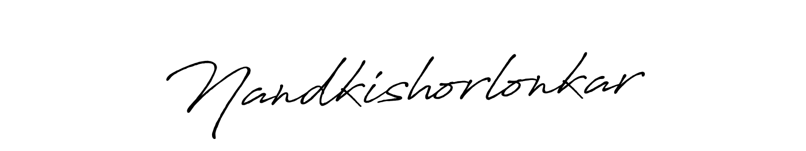 Use a signature maker to create a handwritten signature online. With this signature software, you can design (Antro_Vectra_Bolder) your own signature for name Nandkishorlonkar. Nandkishorlonkar signature style 7 images and pictures png