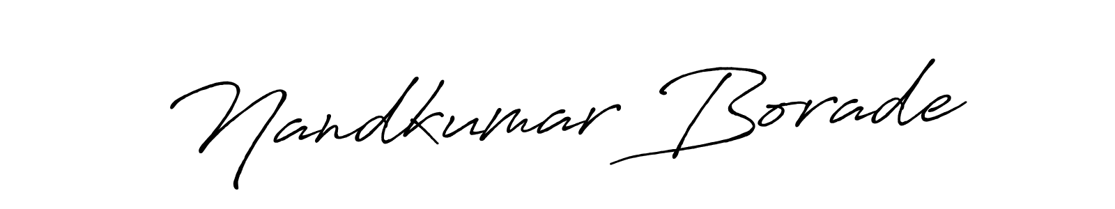 You should practise on your own different ways (Antro_Vectra_Bolder) to write your name (Nandkumar Borade) in signature. don't let someone else do it for you. Nandkumar Borade signature style 7 images and pictures png