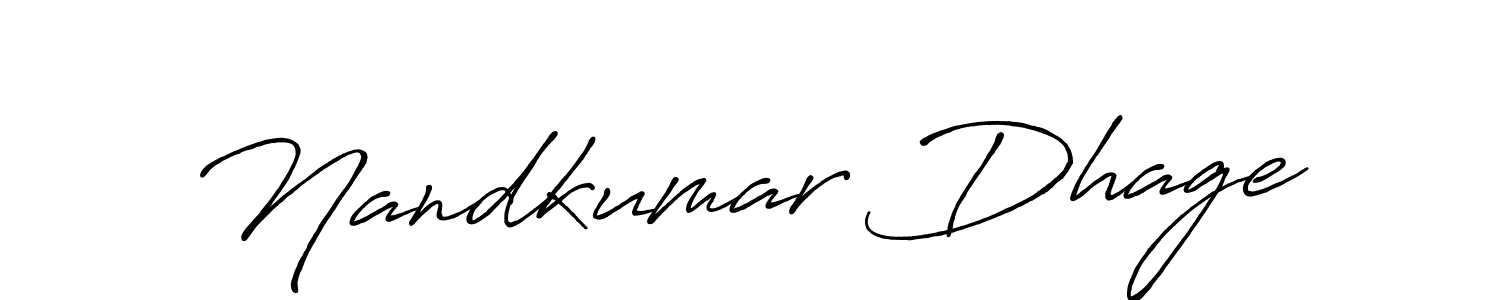 Nandkumar Dhage stylish signature style. Best Handwritten Sign (Antro_Vectra_Bolder) for my name. Handwritten Signature Collection Ideas for my name Nandkumar Dhage. Nandkumar Dhage signature style 7 images and pictures png