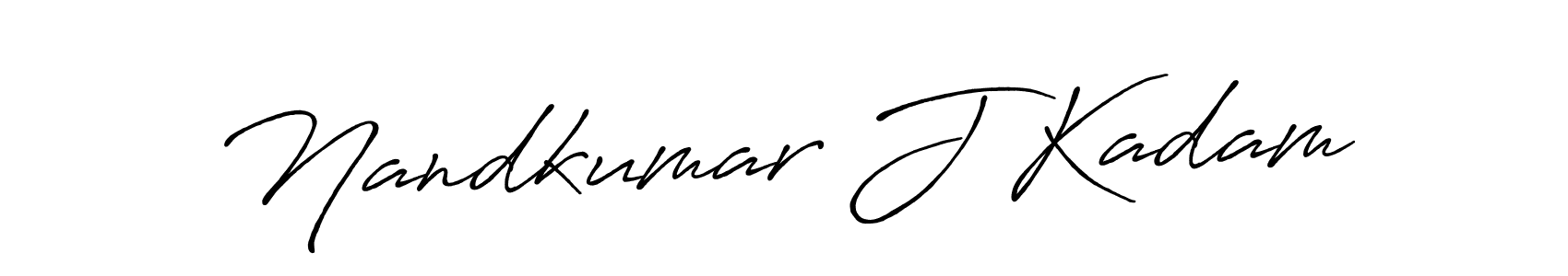 Make a beautiful signature design for name Nandkumar J Kadam. With this signature (Antro_Vectra_Bolder) style, you can create a handwritten signature for free. Nandkumar J Kadam signature style 7 images and pictures png