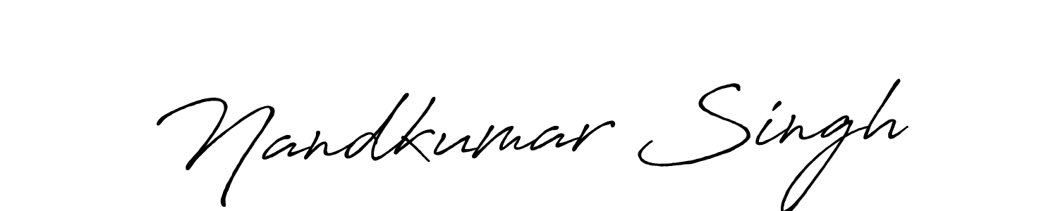 Similarly Antro_Vectra_Bolder is the best handwritten signature design. Signature creator online .You can use it as an online autograph creator for name Nandkumar Singh. Nandkumar Singh signature style 7 images and pictures png