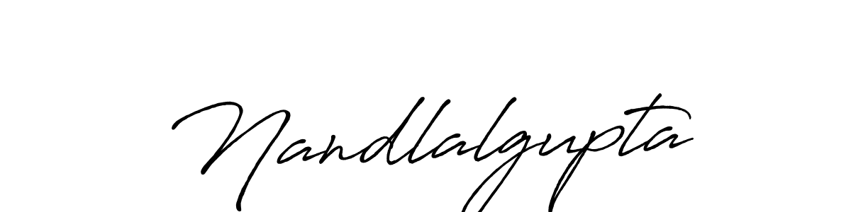 How to make Nandlalgupta name signature. Use Antro_Vectra_Bolder style for creating short signs online. This is the latest handwritten sign. Nandlalgupta signature style 7 images and pictures png