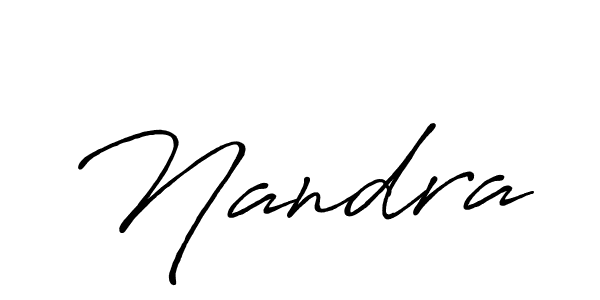 Use a signature maker to create a handwritten signature online. With this signature software, you can design (Antro_Vectra_Bolder) your own signature for name Nandra. Nandra signature style 7 images and pictures png